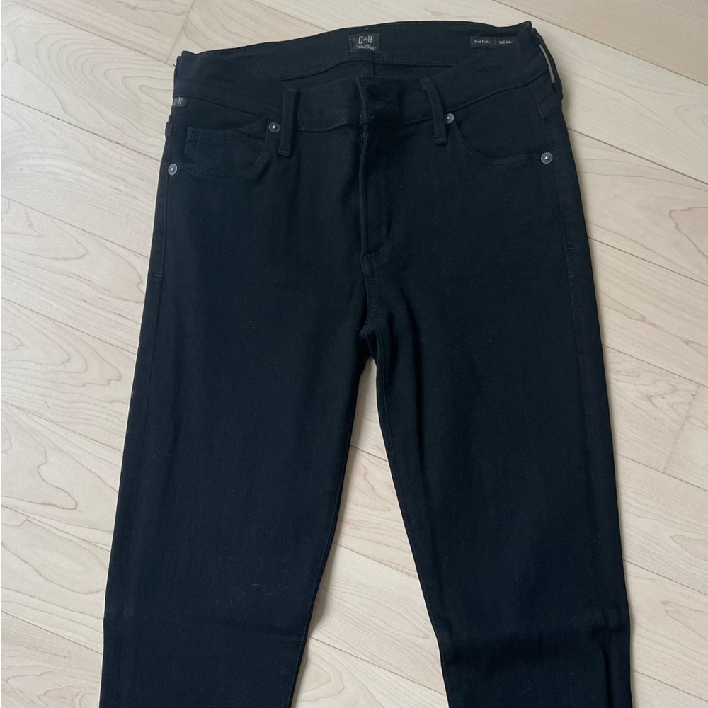 Citizens of Humanity skinny leg black jeans